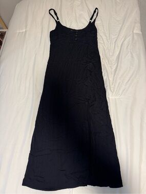 Urban Outfitters Black Spaghetti Strap Slip Dress